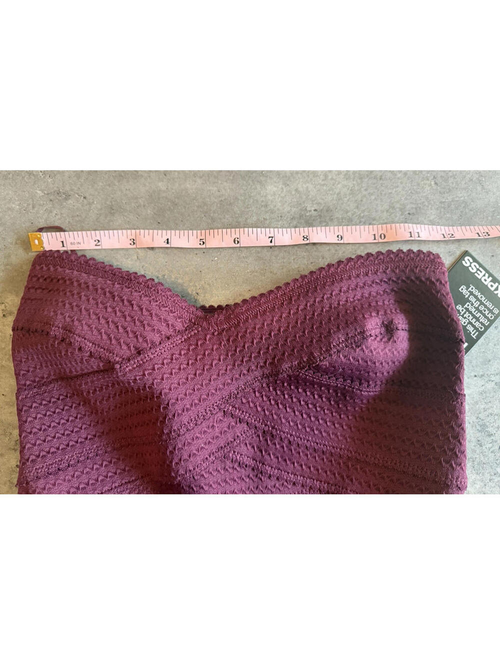 EXPRESS Women's Strapless Mini Dress Fit & Flare Pleated Cocktail Party - Picture 8 of 9